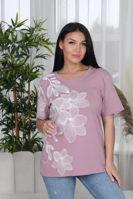 Футболка женская Орхидея (сухая роза)