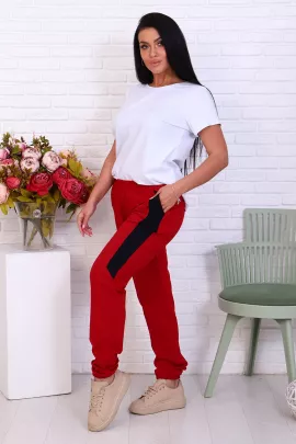 Брюки 11198 красный последний размер
