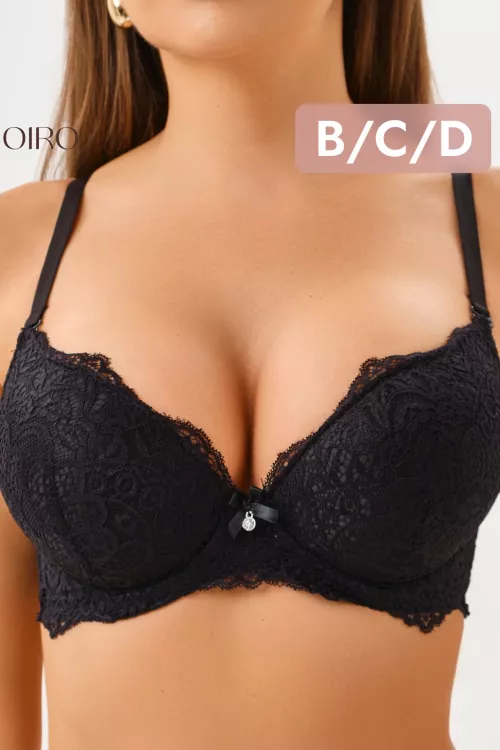 Бюстгальтер 20018 кружевной пушап OIRO