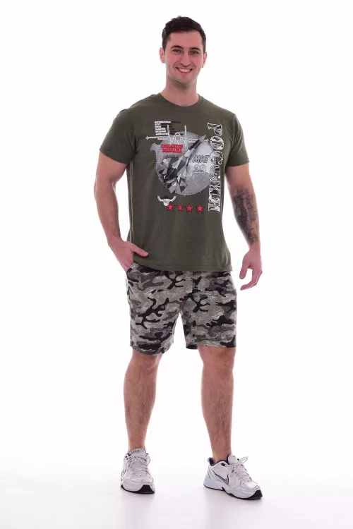 Пижама мужская 9-126а (хаки-меланж), МИГ-29