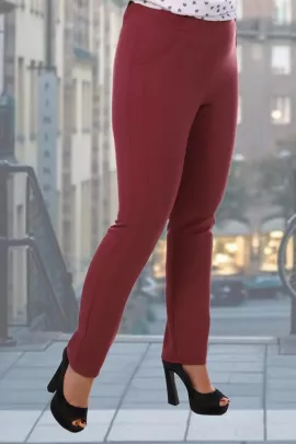 Брюки 7818 Б брусничный последний размер