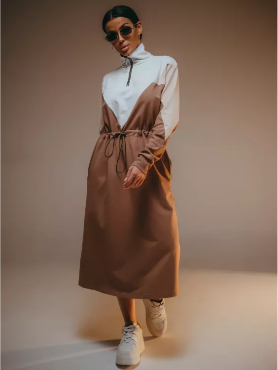 Платье женское 94856 (кофе)