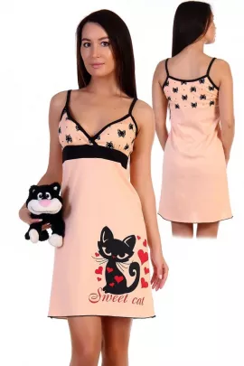 Сорочка 1866 персиковый последний размер