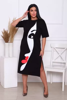 Платье 96242 черный последний размер
