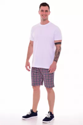 Шорты мужские 9-173 (синий+красный)