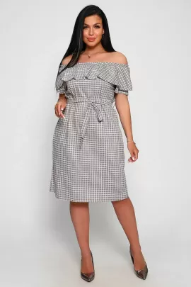 Платье 718281 серый последний размер